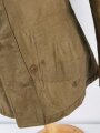 U.S. WWI AEF tunic, dated 1917. Soldier was a part of 80th Infantry Division , which saw heavy action in the Somme Offensive of 1918 and in the Meuse, Argonne area. Overseas twice.