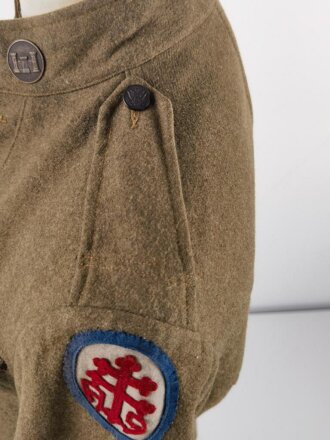 U.S. WWI AEF  tunic, soldier was member of the "Advance Sector Service of Supply" group in France, which basically supported the front line units.