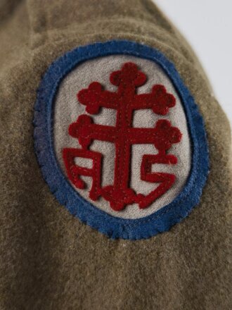 U.S. WWI AEF  tunic, soldier was member of the "Advance Sector Service of Supply" group in France, which basically supported the front line units.