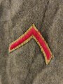 U.S. WWI AEF Tunic, member of 32nd " red arrow" Division. ( Grimpettes Wood, Bellevue Farm, Fismes, Argonne, Rhine.) Two overseas stripes, good condition