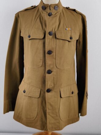 U.S. WWI AEF  tunic, soldier was an engineer and member of the "Advance Sector Service of Supply" group in France, which basically supported the front line units.