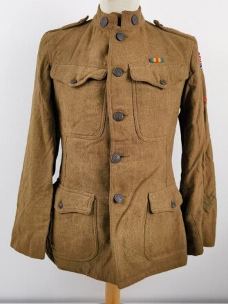 U.S. WWI AEF  tunic, soldier was member of the "Advance Sector Service of Supply" group in France, which basically supported the front line units.