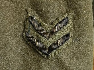 U.S. WWI AEF  tunic, soldier was member of the 37th Infantry Division which had seen combat in Meuse-Argonne and at Ypres-Lys offensives . Twice overseas, some moth holes, otherwise good condition