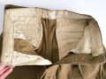 U.S. WWI AEF trousers with " Mills " service belt, legs shortened, otherwise in good condition