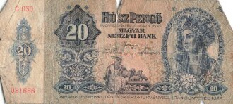 Ungarn, Banknote 20 Pengo 1941