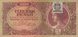 Ungarn, Banknote 10000 Pengo 1945