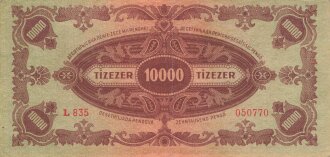 Ungarn, Banknote 10000 Pengo 1945