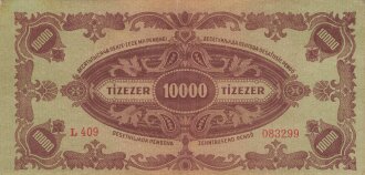 Ungarn, Banknote 10000 Pengo 1945