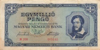 Ungarn, Banknote 100000 Pengo 1945