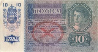 Österreich Ungarn k.u.k. , Banknote Zehn Kronen 1915