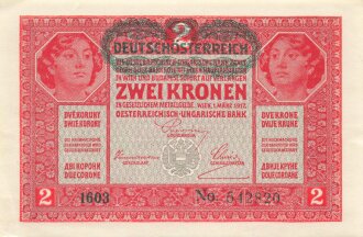 Österreich Ungarn k.u.k. , Banknote Zwei Kronen 1917