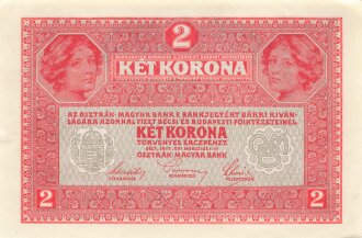 Österreich Ungarn k.u.k. , Banknote Zwei Kronen 1917