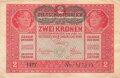 Österreich Ungarn k.u.k. , Banknote Zwei Kronen 1917