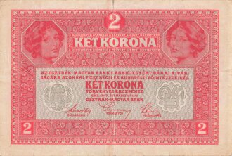 Österreich Ungarn k.u.k. , Banknote Zwei Kronen 1917