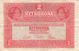 Österreich Ungarn k.u.k. , Banknote Zwei Kronen 1917