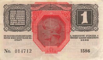 Österreich Ungarn k.u.k. , Banknote Eine Kronen 1916