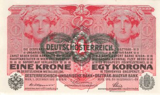 Österreich Ungarn k.u.k. , Banknote Eine Kronen 1916