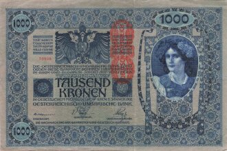 Österreich Ungarn k.u.k. , Banknote Tausend Kronen 1902