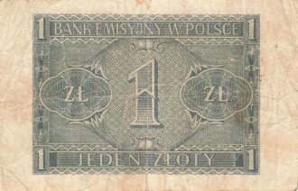 Polen , Banknote 1 Zloty 1941