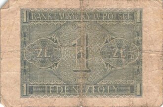 Polen , Banknote 1 Zloty 1941