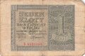 Polen , Banknote 1 Zloty 1941