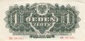 Polen , Banknote 1 Zloty 1944