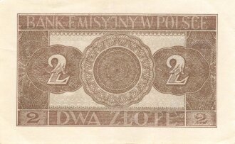 Polen , Banknote 2 Zloty 1941