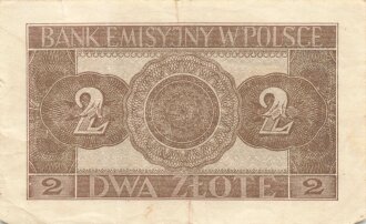 Polen , Banknote 2 Zloty 1941