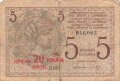 Jugoslawien , Banknote 5 Dinar 1919