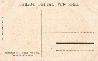 Postkarte, Deutsch Südwestafrika "Ausmarsch der...