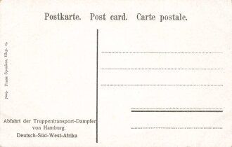 Postkarte, Deutsch Südwestafrika "Abfahrt der...