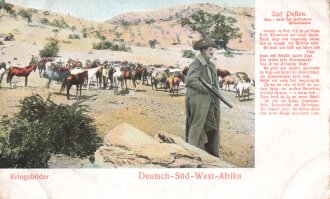 Postkarte, Deutsch Südwestafrika "Auf...