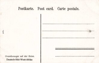 Postkarte, Deutsch Südwestafrika "Ovamboneger...