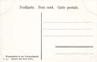 Postkarte, Deutsch Südwestafrika "Wasserstelle...