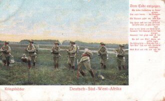 Postkarte, Deutsch Südwestafrika "Dem Tode...