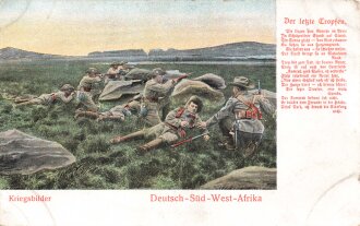 Postkarte, Deutsch Südwestafrika "Der letzte...