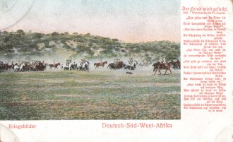 Postkarte, Deutsch Südwestafrika "Der Feind...