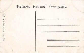 Postkarte, Deutsch Südwestafrika "Lagerlied", in den Ecken Abdrücke aus Album