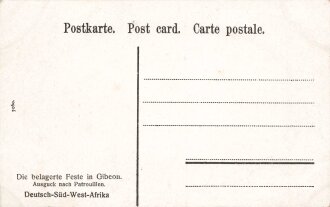 Postkarte, Deutsch Südwestafrika "Die belagerte...