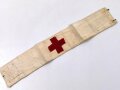 Armbinde " Deutsches Rotes Kreuz " , Länge 39 cm, getragenes Stück