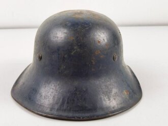 Stahlhelm Luftschutz. Einteiliges Modell, Originallack,...