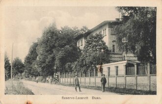 Feldpostkarte"Reserve-Lazarett Duss"