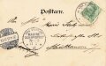 Postkarte "S.M.S. Hertha, M. Glückstadt & Münden, Hamburg"