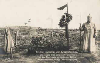 Postkarte "Original Aufnahme vom Kriegsschauplatz,...