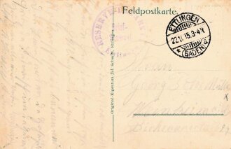 Feldpostkarte "Reservelazarett Ettlingen"