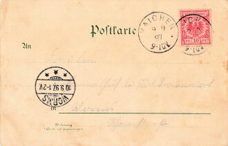 Postkarte "Gruss aus dem  Kaisermanöver 1897"