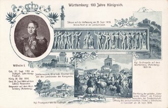 Postkarte "Württemberg: 100 Jahre...