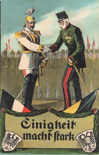 Postkarte "Kaiser Wilhelm II. und seine Heerführer "