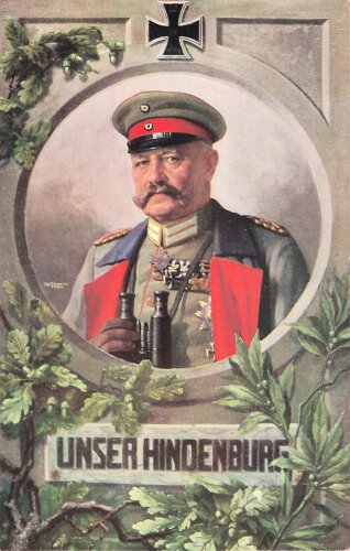 Wohlfahrtspostkarte "Unser Hindenburg "