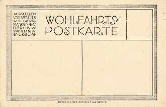 Wohlfahrtspostkarte "General von Falkenhayn - Chef des Generalstabes des Feldheeres "